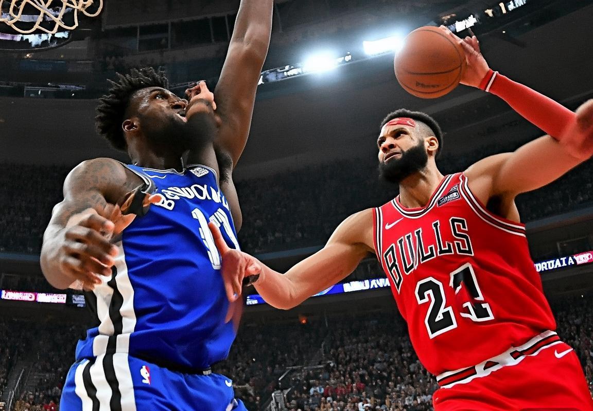 2018NBA常规赛：篮网对公牛巅峰对决回顾及精彩瞬间(图1)